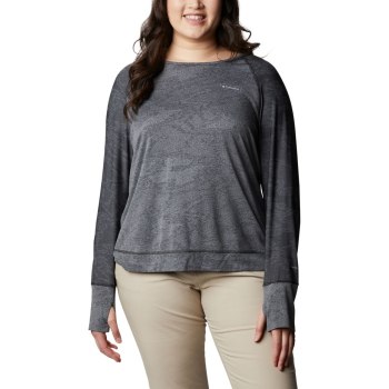 Columbia Adventura Hiking Long Sleeve Plus Size, Sudaderas Negros Camuflados Para Mujer | 175086-WYZ